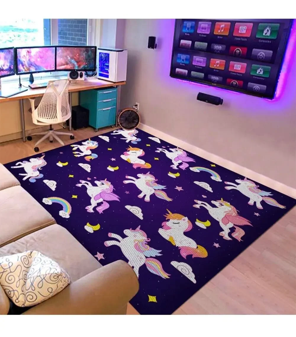 Unicorn Area Rug for Kids Room Bedroom 39 x 59